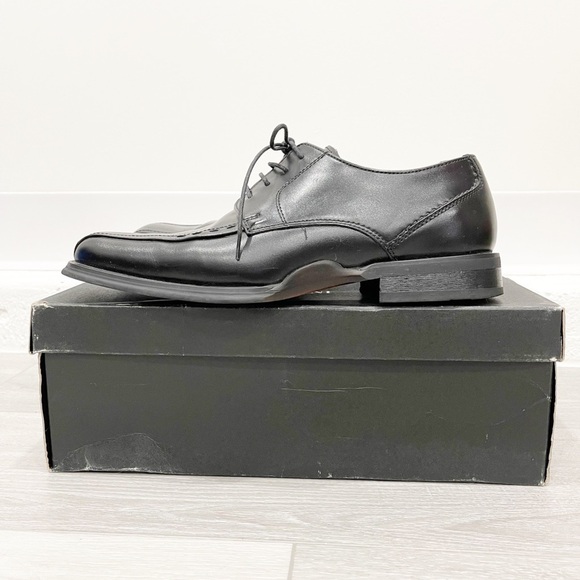 Alfani Mirage Square Toe Dress Shoes Black Leather main image 8